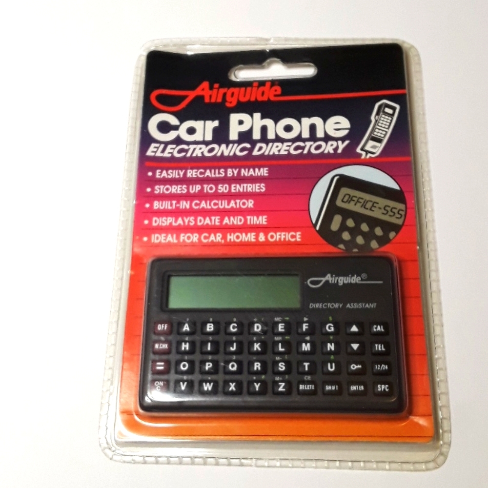 c RARE VINTAGE AIRGIIDE CAR PHONE DIRECTORY